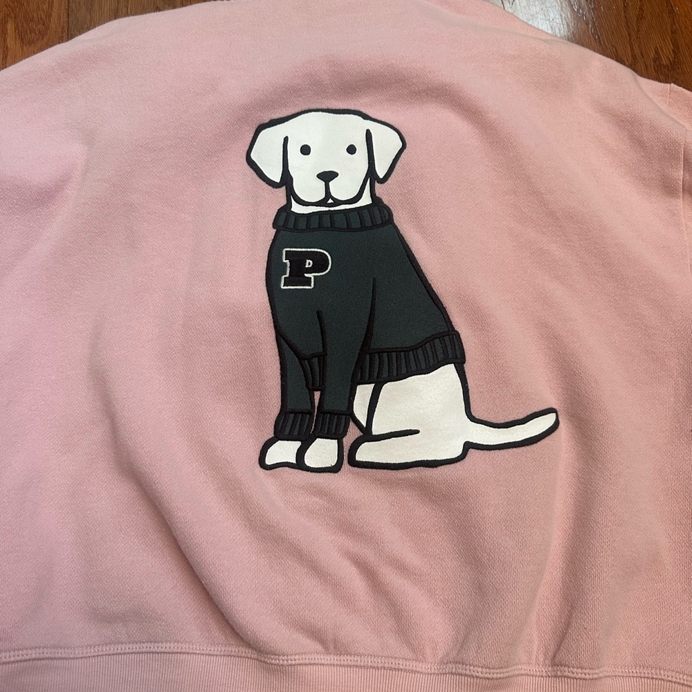 PINK Victoria's Secret Pink Crewneck with Puppy Graphic